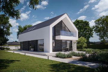  Projekt domu BrickHouse 159 (KRZ1082) - projekt domu parterowego z poddaszem - Zdjęcie 10