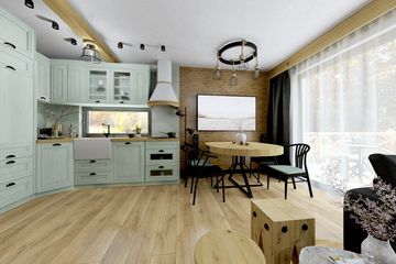 Projekt domu Ka159 Sz - parterowy z poddaszem dom o powierzchni 43,20 m², dach dwuspadowy - ujęcie 13