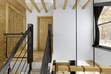 Projekt domu Ka159 Sz - parterowy z poddaszem dom o powierzchni 43,20 m², dach dwuspadowy - ujęcie 18