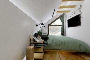 Projekt domu Ka159 Sz - parterowy z poddaszem dom o powierzchni 43,20 m², dach dwuspadowy - ujęcie 21
