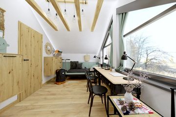 Projekt domu Ka159 Sz - parterowy z poddaszem dom o powierzchni 43,20 m², dach dwuspadowy - ujęcie 26