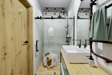 Projekt domu Ka159 Sz - parterowy z poddaszem dom o powierzchni 43,20 m², dach dwuspadowy - ujęcie 33