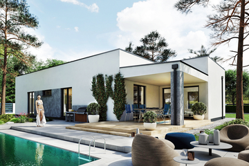  Projekt domu Ka239 T (PKT1306) - projekt domu parterowego - Zdjęcie 2