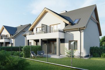  Projekt domu PIG 2C - bliźniak LLL (WRD3220) - projekt domu parterowego z poddaszem - Zdjęcie 2
