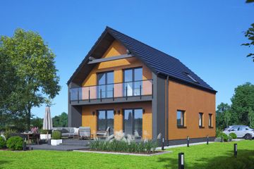  Projekt domu Trzebowice a3 pcrte (KRP2786) - projekt domu parterowego z poddaszem - Zdjęcie 1