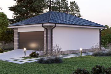  Projekt garażu G30 (WAI1483) - projekt garażu parterowego - Zdjęcie 3