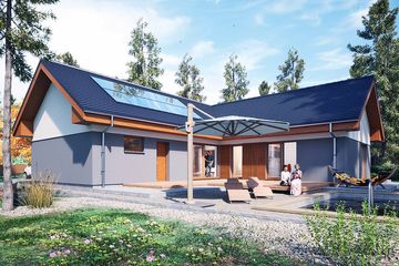  Projekt domu Melodia z garażem 1-st. [A] (WRF2447) - projekt domu parterowego - Zdjęcie 3