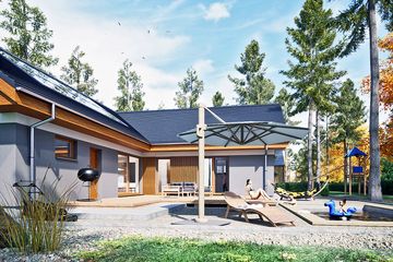  Projekt domu Melodia z garażem 1-st. [A] (WRF2447) - projekt domu parterowego - Zdjęcie 4