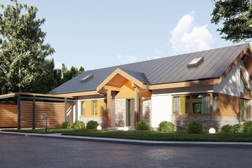  Projekt domu uA386 (WCB1512) - projekt domu parterowego - Zdjęcie 1