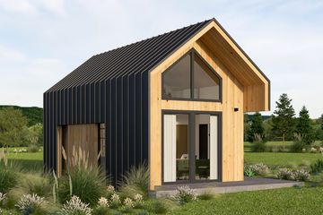  Projekt domu letniskowego L-322 (SLU1051) - projekt domu letniskowego parterowego - Zdjęcie 1