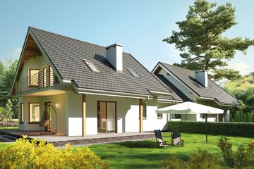  Projekt domu Majka Duolit (1882) (KRD3025) - projekt domu parterowego z poddaszem - Zdjęcie 2