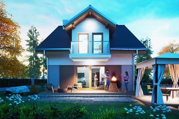  Projekt domu Aida z garażem 1-st. [A] (WRF2425) - projekt domu parterowego z poddaszem - Zdjęcie 4