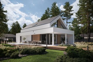  Projekt domu NewHouse 755 (KRZ1084) - projekt domu parterowego z poddaszem - Zdjęcie 2