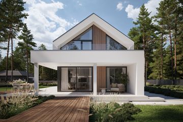  Projekt domu NewHouse 755 (KRZ1084) - projekt domu parterowego z poddaszem - Zdjęcie 3