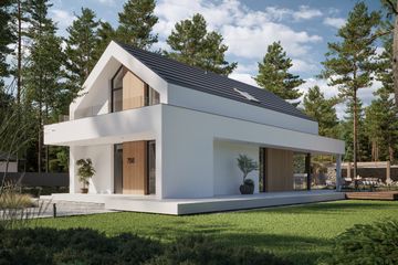  Projekt domu NewHouse 755 (KRZ1084) - projekt domu parterowego z poddaszem - Zdjęcie 6