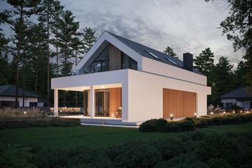  Projekt domu NewHouse 755 (KRZ1084) - projekt domu parterowego z poddaszem - Zdjęcie 11