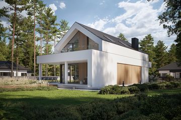  Projekt domu NewHouse 755 (KRZ1084) - projekt domu parterowego z poddaszem - Zdjęcie 12