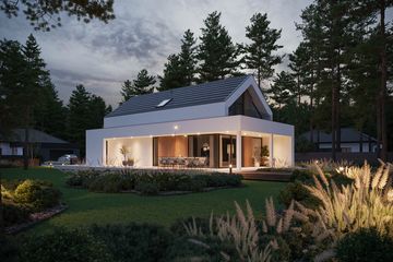  Projekt domu NewHouse 755 (KRZ1084) - projekt domu parterowego z poddaszem - Zdjęcie 13