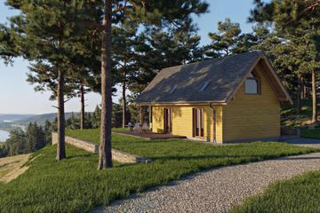  Projekt domu Mazury - drewniany (GDE1054) - projekt domu parterowego - Zdjęcie 6