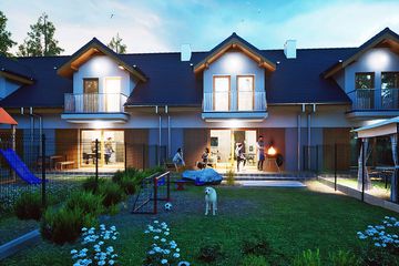  Projekt domu Aida z garażem 1-st. szeregówka [A-SZ] (WRF2429) - projekt domu parterowego z poddaszem - Zdjęcie 4