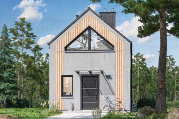  Projekt domu Nastka (WOE1194) - projekt domu parterowego z poddaszem - Zdjęcie 4