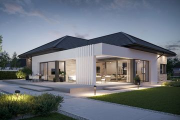  Projekt domu BrickHouse 101 (KRZ1086) - projekt domu parterowego - Zdjęcie 1