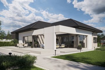  Projekt domu BrickHouse 101 (KRZ1086) - projekt domu parterowego - Zdjęcie 2