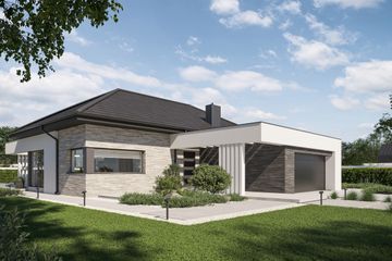  Projekt domu BrickHouse 101 (KRZ1086) - projekt domu parterowego - Zdjęcie 11