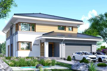  Projekt domu APS 275 wariant 2 (LUA1621) - projekt domu z pełnym piętrem - Zdjęcie 1