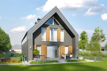  Projekt domu Z poddaszem 6 (BBH1038) - projekt domu parterowego z poddaszem - Zdjęcie 3