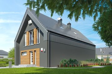  Projekt domu Z poddaszem 6 (BBH1038) - projekt domu parterowego z poddaszem - Zdjęcie 4