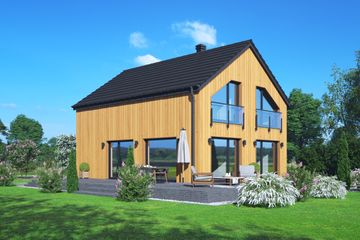  Projekt domu Biokowo wyspa dws (KRP2789) - projekt domu parterowego z poddaszem - Zdjęcie 3