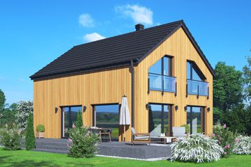  Projekt domu Biokowo wyspa dws (KRP2789) - projekt domu parterowego z poddaszem - Zdjęcie 1