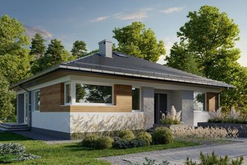  Projekt domu Kwadra Bobo (1888) (KRD3024) - projekt domu parterowego - Zdjęcie 1