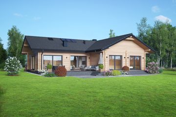  Projekt domu Agatów dw (KRP2758) - projekt domu parterowego - Zdjęcie 1