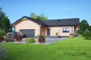  Projekt domu Agatów dw (KRP2758) - projekt domu parterowego - Zdjęcie 2