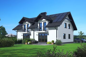  Projekt domu Piaskowo 13 ab (KRP2793) - projekt domu parterowego z poddaszem - Zdjęcie 2