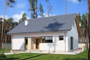  Projekt domu E-272a (WAX1228) - projekt domu parterowego - Zdjęcie 1