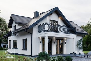  Projekt domu APS 016 ECO (LUA1634) - projekt domu parterowego z poddaszem - Zdjęcie 4