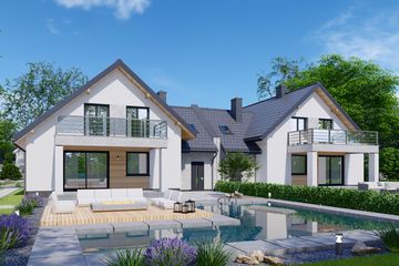  Projekt domu APS 149 NEW ECO (LUA1625) - projekt domu parterowego z poddaszem - Zdjęcie 2