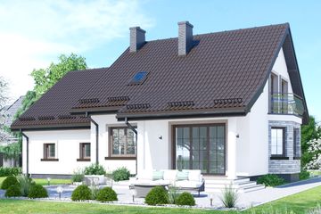  Projekt domu APS 161 + 2G ECO (LUA1624) - projekt domu parterowego z poddaszem - Zdjęcie 2