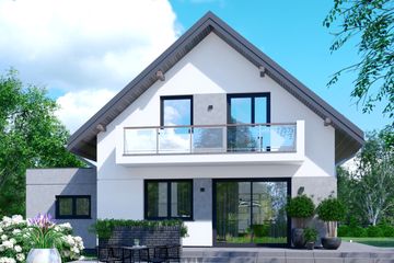  Projekt domu APS 227 wariant 3 ECO (LUA1623) - projekt domu parterowego z poddaszem - Zdjęcie 2