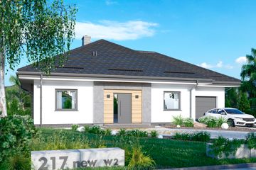  Projekt domu APS 217 NEW wariant 2 ECO (LUA1630) - projekt domu parterowego - Zdjęcie 1