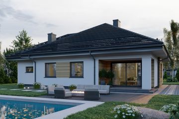  Projekt domu APS 217 NEW wariant 2 ECO (LUA1630) - projekt domu parterowego - Zdjęcie 4