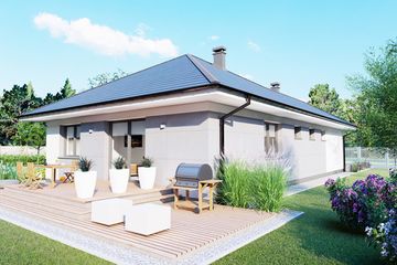  Projekt domu Parterowy 10 (BBH1040) - projekt domu parterowego - Zdjęcie 4