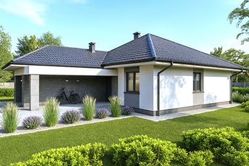  Projekt domu Parterowy 10 (BBH1040) - projekt domu parterowego - Zdjęcie 2