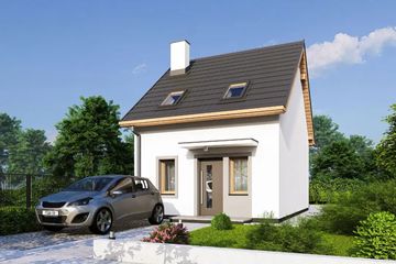  Projekt domu Morski 3 (WRD3216) - projekt domu parterowego z poddaszem - Zdjęcie 2