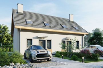  Projekt domu Morski 3 - segment lewy (WRD3232) - projekt domu parterowego z poddaszem - Zdjęcie 3