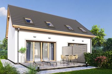  Projekt domu Morski 3 - dwulokalowy LLL (WRD3246) - projekt domu parterowego z poddaszem - Zdjęcie 2