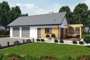  Projekt domu Asti C dom mieszkalny, całoroczny (SLN2857) - projekt domu parterowego - Zdjęcie 1